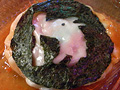 神田餃子屋「神楽の夜兎族マーク餃子」